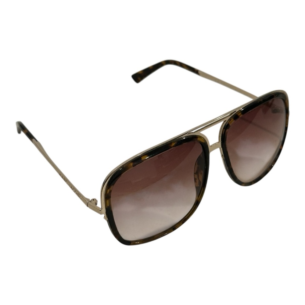 Marc Jacobs Aviator Sunglasses~Tortoise Acetate~Gold Double Bar~Gradient Lenses - Picture 4 of 4